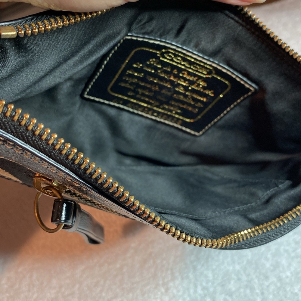 Coach Black and Gray Mini Bag with adjustable strap closure - Picture 8 of 13